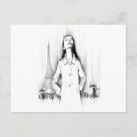 Y in Paris Postkarte (Vorderseite)