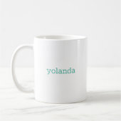 Y Initial Floral Monogram Kaffeetasse (Links)