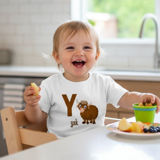 Y ist für Yak: Adorable Alphabet Learning Kleinkind T-shirt
