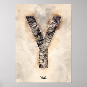 Y ist für Yak Poster