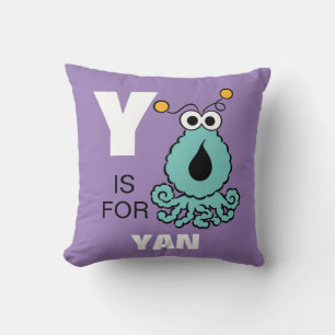 Y ist für Yip-Yips Fügen Sie Ihren Namen hinzu Kissen