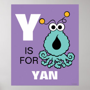 Y ist für Yip-Yips Fügen Sie Ihren Namen hinzu Poster