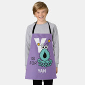 Y ist für Yip-Yips | Name hinzufügen Schürze (Getragen)