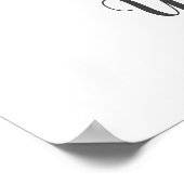 Y Letter Monogram Greenerity Kinderzimmer Name Wal Poster (Ecke)