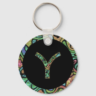 Y Monogram Schlüsselanhänger