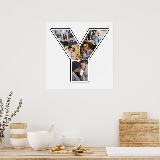 Y Monogramm Erstellen Sie Ihre eigene 6-Collage we Poster (Küche)