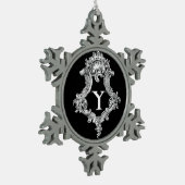 Y Monogramm Erstmaliges Ornament (Links)