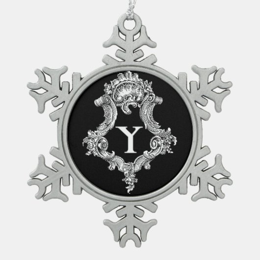 Y Monogramm Erstmaliges Ornament (Vorderseite)