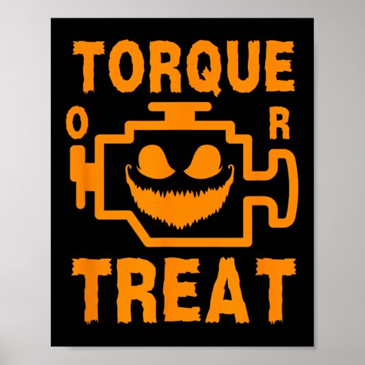 Y Motor Signieren Pumpkin Gefechtsdrehmoment oder  Poster (Vorne)