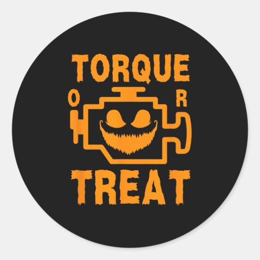 Y Motor Signieren Pumpkin Gefechtsdrehmoment oder  Runder Aufkleber (Vorderseite)
