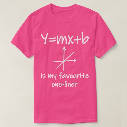 Y MX B für Mathematiklehrer und Studierende T-Shirt (Design vorne)