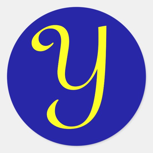 Y RUNDER AUFKLEBER (Vorderseite)