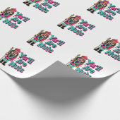 Y sind alle Nüsse Funny Nutcracker Weihnachten Geschenkpapier (Ecke)