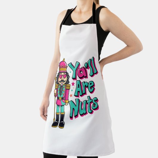 Y sind alle Nüsse Funny Nutcracker Weihnachten Schürze (InSitu)