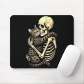 Y Skeleton Hugging Cat Halloween Lovers Human Pro Mousepad (Mit Mouse)