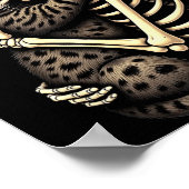 Y Skeleton Hugging Cat Halloween Lovers Human Pro Poster (Ecke)