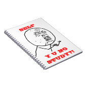 Y U KEINE Studie - Notizbuch Notizblock (Rechte Seite)