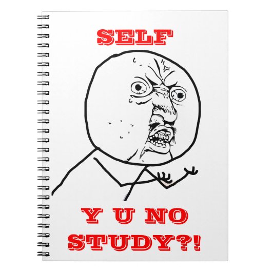 Y U KEINE Studie - Notizbuch Notizblock (Vorderseite)