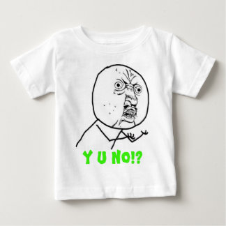 Y-u-keinTyp großer Text Baby T-shirt