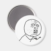Y U NO - Magnet (Vorderseite/Rückseite)