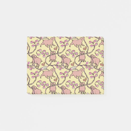 Y Unglaublich witzig Muster Chinesisches Schweinef Post-it Klebezettel (Vorderseite)