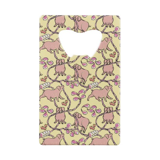 Y Unglaublich witzig Muster Chinesisches Schweinej Geldbeutel Flaschenöffner (Rückseite)