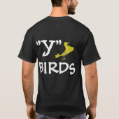 "Y-" Vogel-Shirt zurück gedruckt T-Shirt (Rückseite)