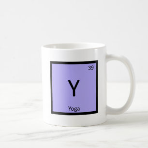 Y - Yoga Sport Chemie Periodensystem-Symbol Kaffeetasse