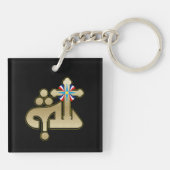 Ya Alaha Acrylic Schlüsselanhänger (Rückseite)