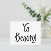 Ya Beauty Funny Scottish Sprichwort Postkarte (Stehend Vorderseite)