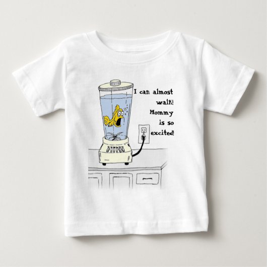 Ya Betcha werde ich betont! (Fische in einer Baby T-shirt (Vorderseite)