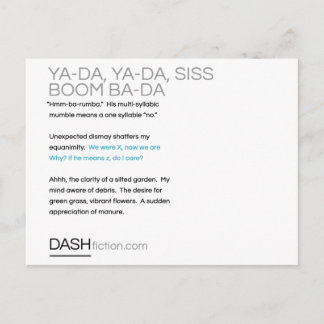 Ya-Da, Ya-Da, Siss Boom, Ba-Da Postkarte