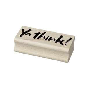 Ya denken! Städtischer Jargon des mutigen Gummistempel