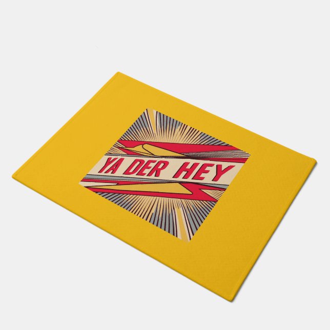 Ya Der Hey (Wisconsin Slang) Fußmatte (Schrägansicht)