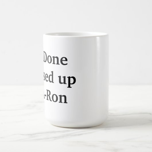 ya fertig vermasselt a-a-ron kaffeetasse (Mittel)