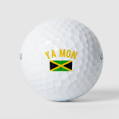Ya Mon Jamaica Slang Funny Jamaican Phrase Golfball (Vorderseite)
