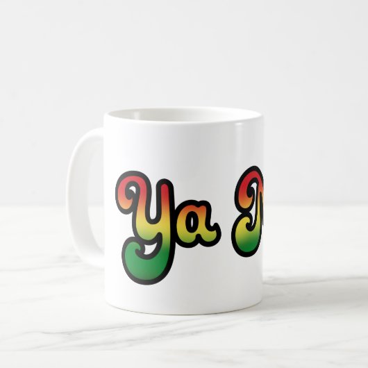 Ya Mon Jamaica Slang Funny Jamaican Phrase T - Shi Kaffeetasse (Vorderseite Links)