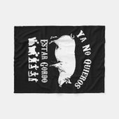 Ya No Quiero Estar Gordo Funny Workout Gym Motivat Fleecedecke (Vorderseite (Horizontal))