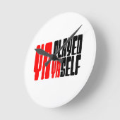 Ya Played Yaself Runde Wanduhr (Winkel)