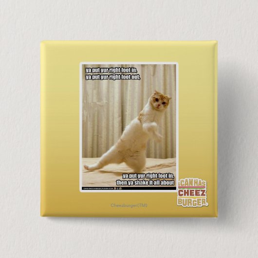 Ya setzte yur rechten Fuß herein, ya gesetzter yur Button (Vorderseite)