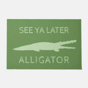 Ya Spater Alligator  Benutzerdefinierter grüner G Fußmatte