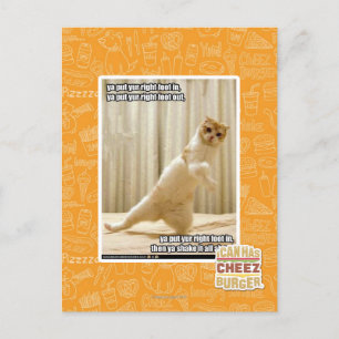 Ya, stecken Sie den rechten Fuß hinein, ya stellen Postkarte