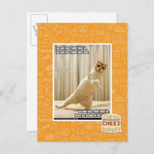 Ya, stecken Sie den rechten Fuß hinein, ya stellen Postkarte (Vorne/Hinten)