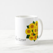 Ya-Ya Sonnenblume Kaffeetasse (VorderseiteRechts)