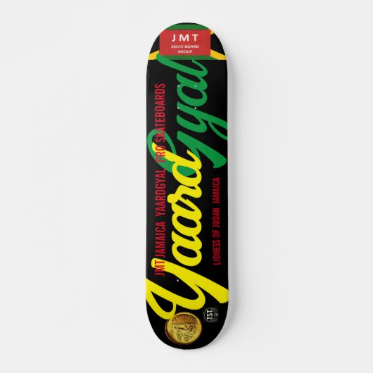 YAARD GYAL JMT JAMAICA 7 3/4" Skateboard Deck (Vorne)