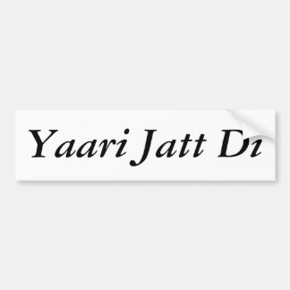 Yaari Jatt Di Autoaufkleber