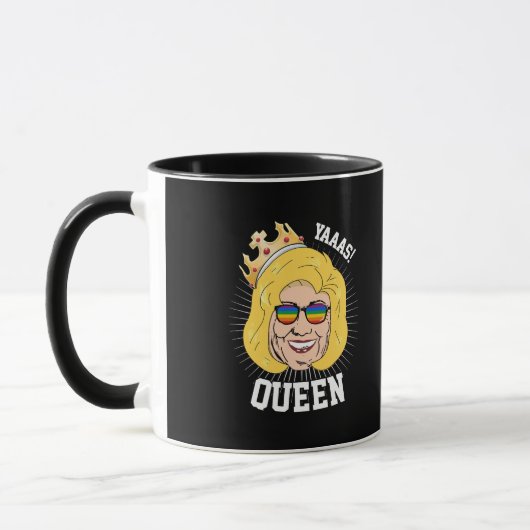 Yaas Queen - Hillary Clinton Pride - LGBT - Tasse (Links)