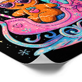 Yaas Sleigh Queen Cute Gingerbread Christmas Tee  Poster (Ecke)