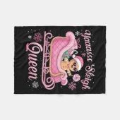 Yaas Sleigh Queen Sleigh Girl Matching Christmas Fleecedecke (Vorderseite (Horizontal))