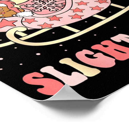 Yaas Sleigh Queen Sleigh Girl Matching Christmas P Poster (Ecke)